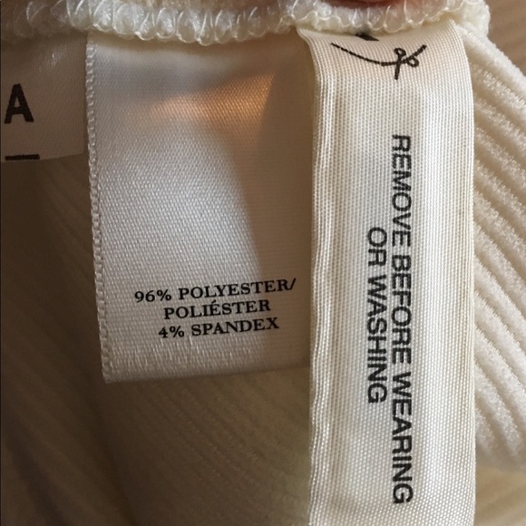 Ann Taylor Ribbed Peplum Top (Black or White) - Picture 4 of 4